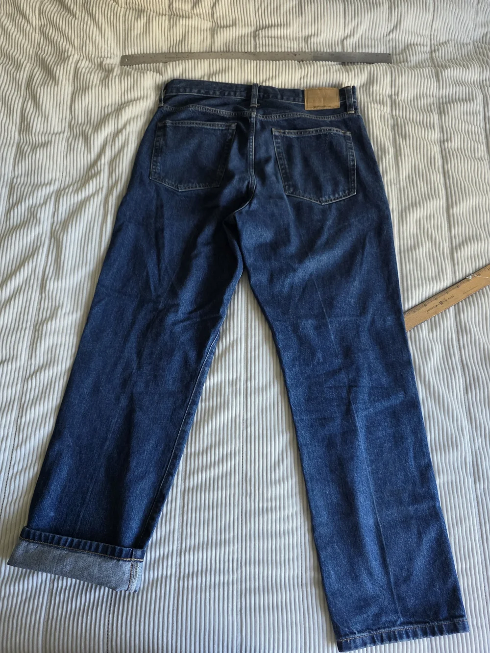 J. Crew × Wallace & Barnes Japanese Selvedge Slant Pocket Relaxed Demin Trouser